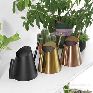 复古园家用不锈钢浇花壶JHE长嘴艺水壶浇金属制北品欧洒水壶