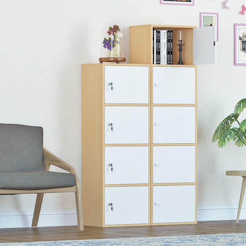 约简易储物带锁小柜子书柜带柜简门落地学生书架客厅收纳置物LLB,电子元器件市场,其它元器件,淘宝优惠券,粉丝福利购,淘宝优惠卷