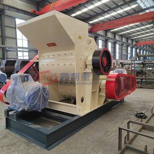 煤矸石岩双级破碎机鹅卵石页碎机干湿两破用KJJ煤渣炉渣粉碎设备