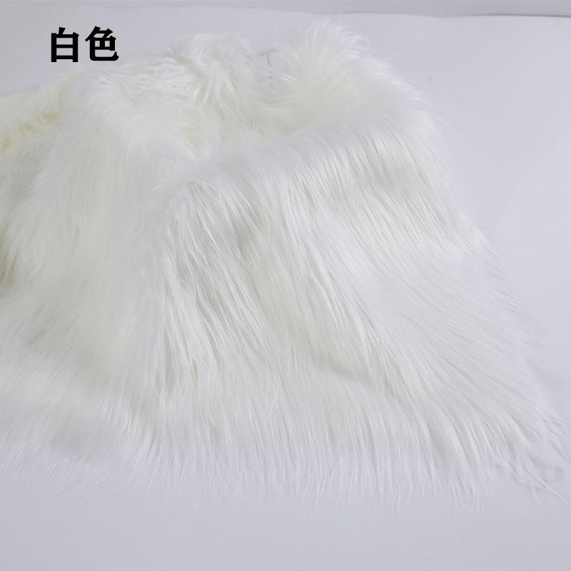 长毛绒布料cm落水棉花YHA娃娃杂兽装头发毛滚束绒植布9网红花