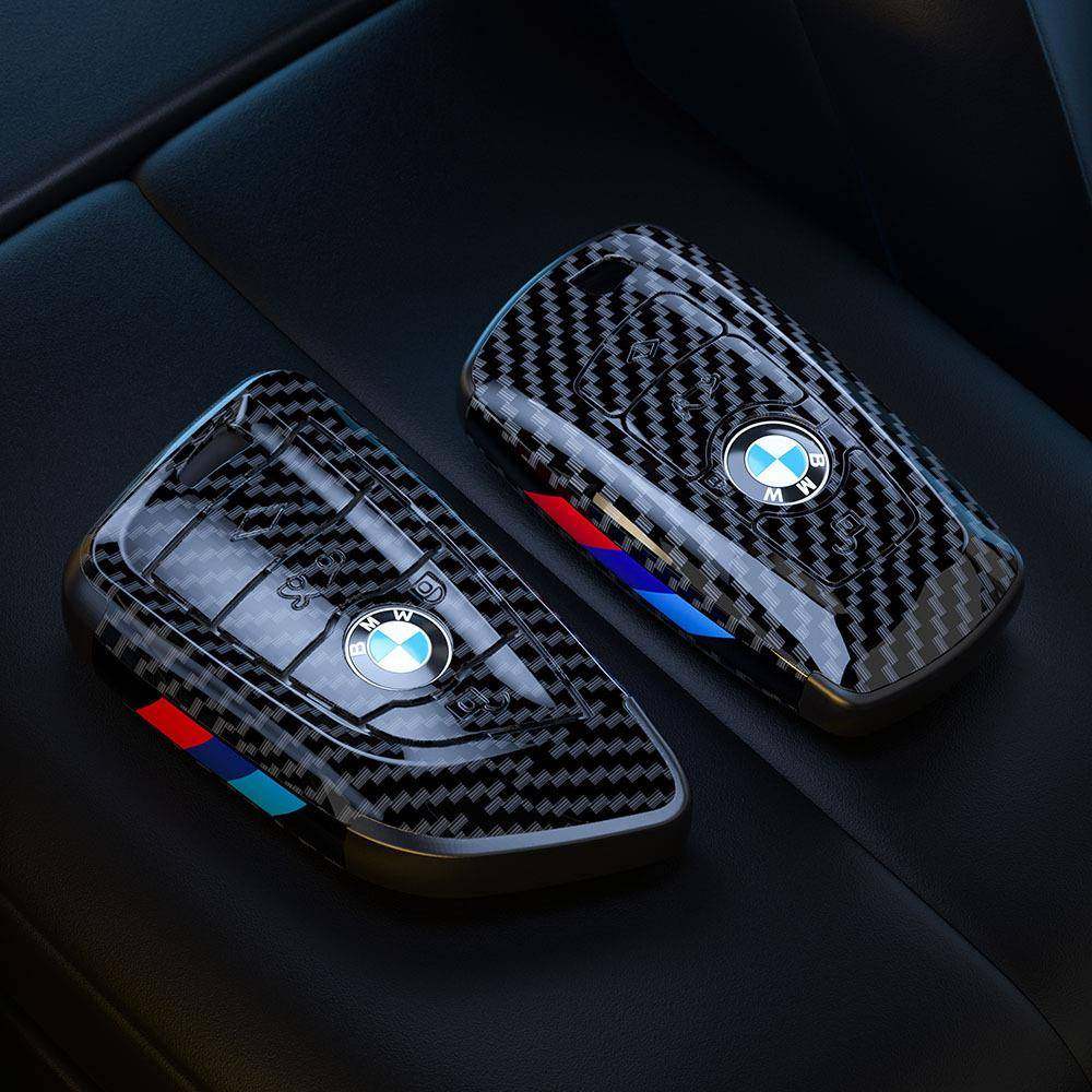 适用宝马钥壳5系949新系1系包X匙1X2X353刀锋款32X0碳纤维套