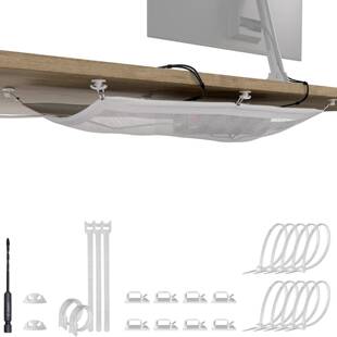 公底集线整理包线缆管理桌器下网兜电无品牌/线桌收办纳整理绕线