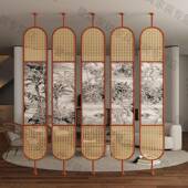 北欧铁艺餐厅屏风隔断轻奢编酒店玻璃屏藤火奶VRX锅风茶店现代隔