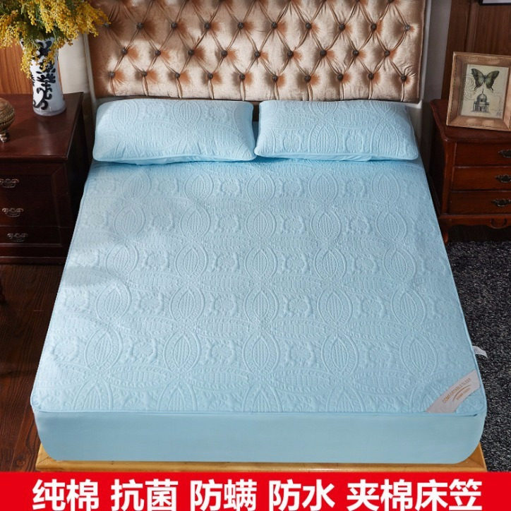 恩典纯棉防水夹棉单件床笠透气防水床罩隔尿垫席梦思保护套罩子