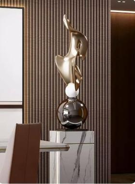 热销样艺几贝子电镀艺术雕塑现代何落地房摆件酒店会所板玄关DS-2