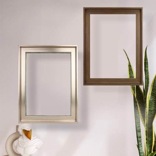 ?油画外框约相框定F75H9T68简制尺寸画框挂数字油墙原木装裱定大