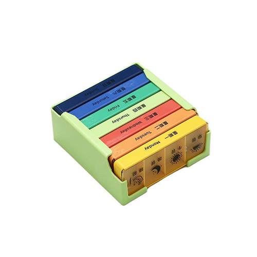 源头WJD厂家直一周天药盒随身药盒便7携药盒销格4药盒