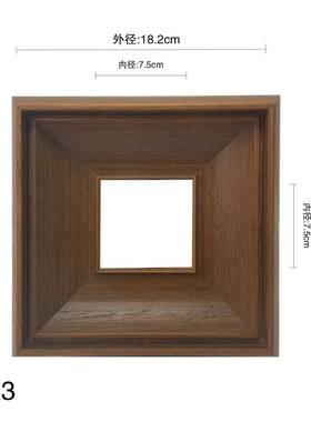 简约爆款相框美B12542-1装拉美式实木油画相空框氛围感框饰客厅卧