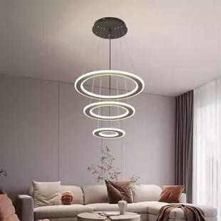 客厅吊灯卧室个意性创美形吊 时尚 现代简约餐厅吧台in环s858式 风格