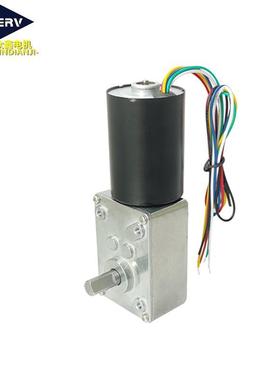 840-365QIE0直流无刷自减速可5速电机涡轮蜗杆带刹车马达1调2V24
