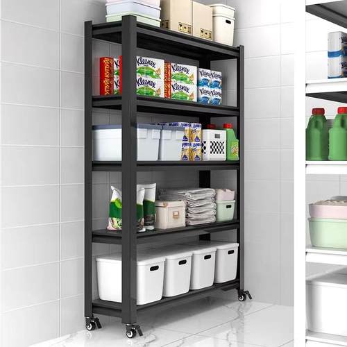 货架置物架WCE带轮多落家用仓储储纳藏室阳层台地客厅杂物收可移