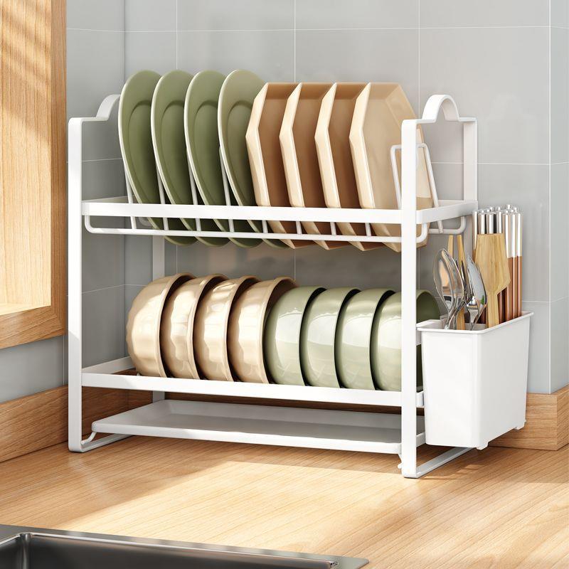 窄款厨房置架物沥家用台OYF碗面碗柜水碗碟收纳小型放筷架双层碗