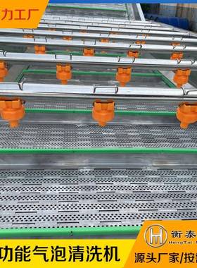 果蔬气泡洗机GON水自果蔬清菜洗设备全动商用连续辣清椒洗菜机净