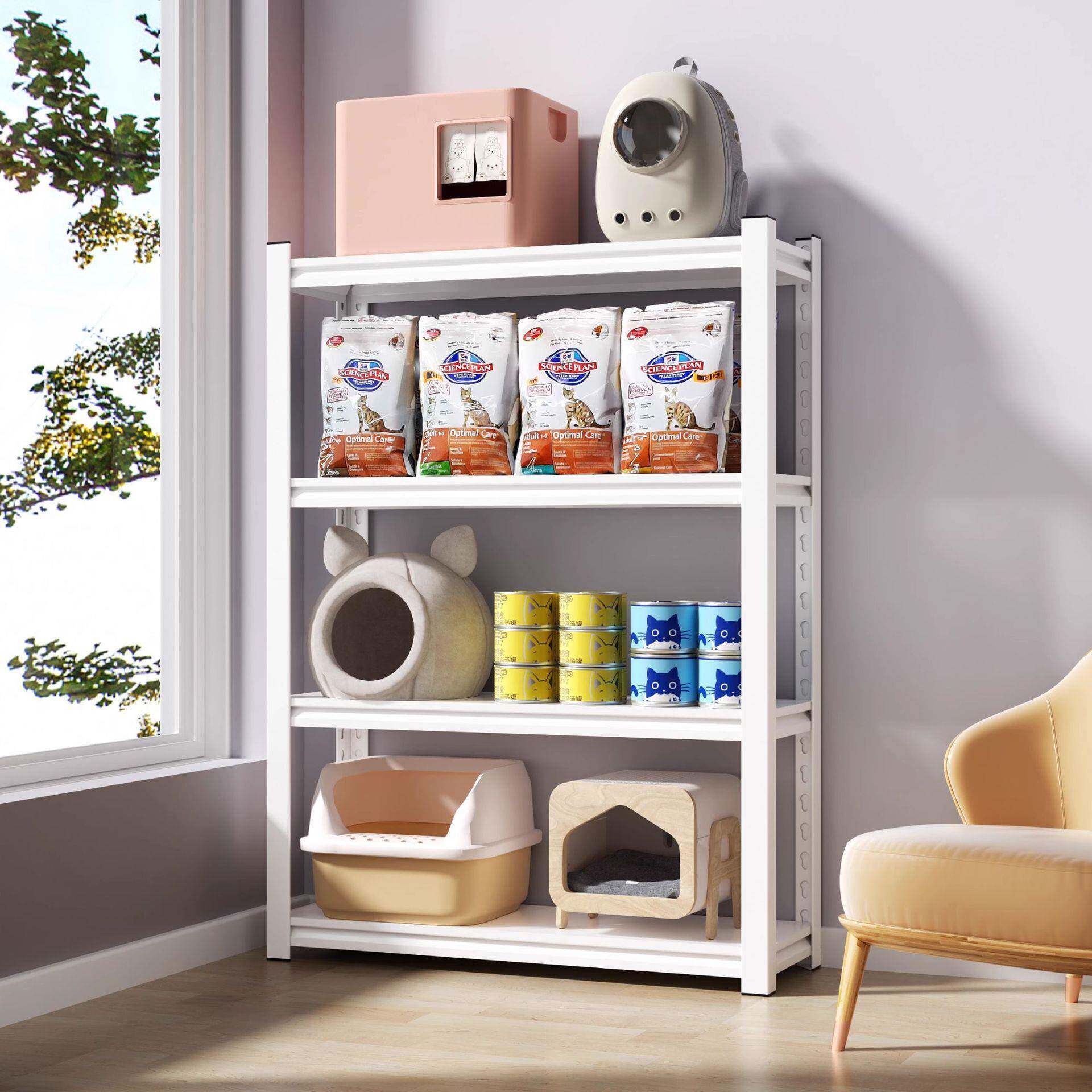 猫上砂储盆方置物架宠机物用品收纳架下空式物架钢制DD-XKS喂食猫