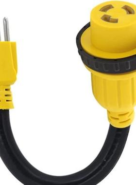 美规转接线NMA5-15P转L5-3车0R带纹房转E换线RV游83883螺艇电源适