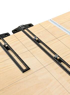 工出木口型角度T型划线尺公英制57572多记功能动活标方尺黑色