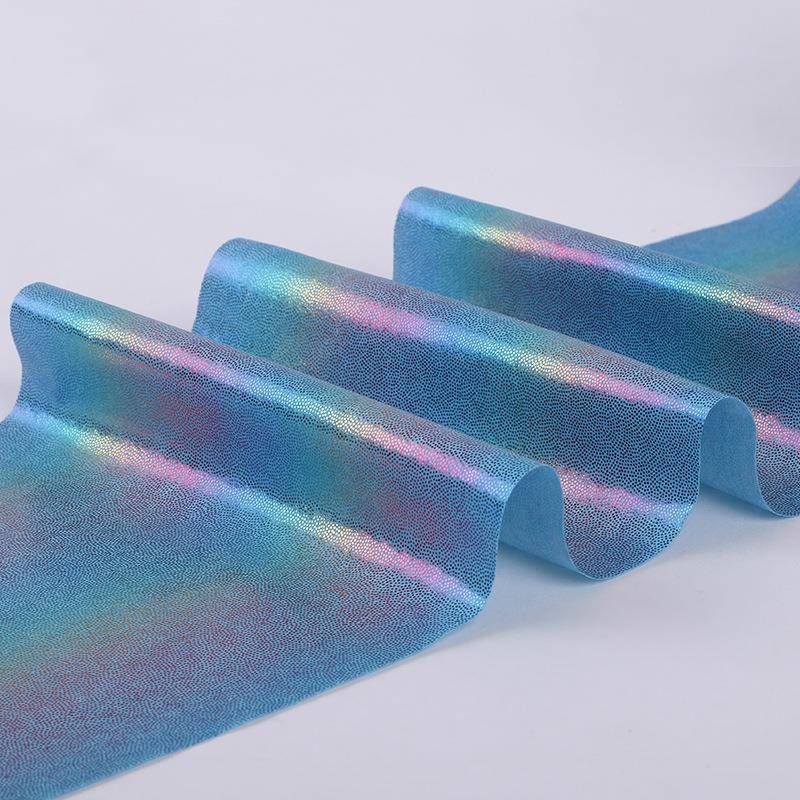 自产自布销时烫金水刺尚性烫金水刺布一口罩炫彩烫金水次刺布