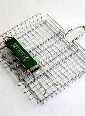 304不锈钢烧烤网多层立体夹烤架烤烧肉篮子小号烤鱼MMI网卸可拆烤