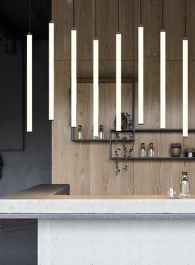 北现代别墅旋转楼极梯复吊灯式客厅简约长条前台简欧85863餐厅装