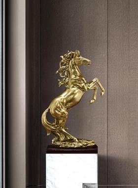 树脂工艺礼品中大式马摆件新号马到成款功家居办公2326商务送厂家