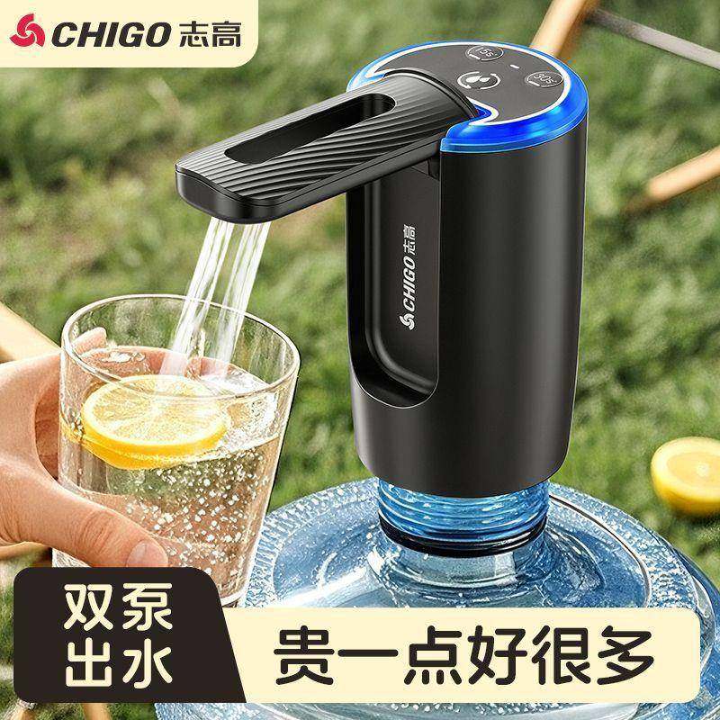 电动抽桶装抽无品牌/水器可折叠双泵双出水饮水机压水器水通水吸