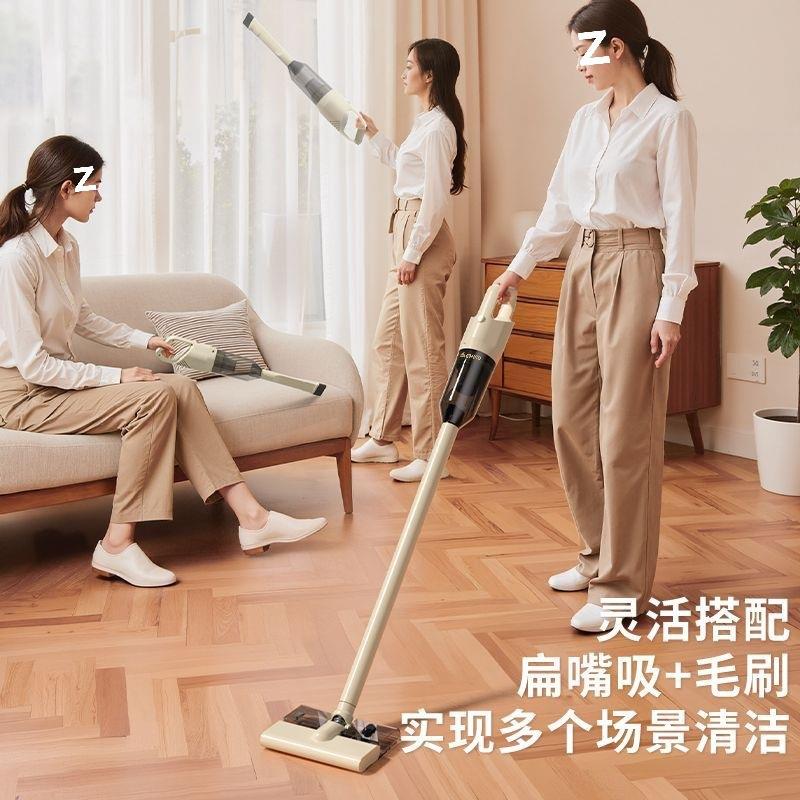 吸尘器家用小型大功率大吸力多功能手推式床上除螨拖地一体机