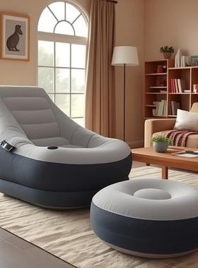 INTEX68564充气沙发成人单人懒人休闲沙发床午休躺椅现代简约