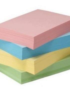 金丝雀彩色复印纸80GA4粉红浅绿蓝色黄色一包500张彩色纸A3