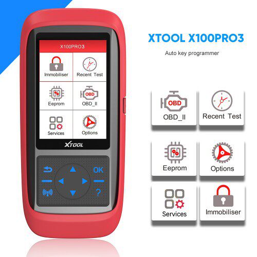 朗仁XTOOLX100Pro3汽车钥匙编程器添加EPB、ABS、TPS重置功能