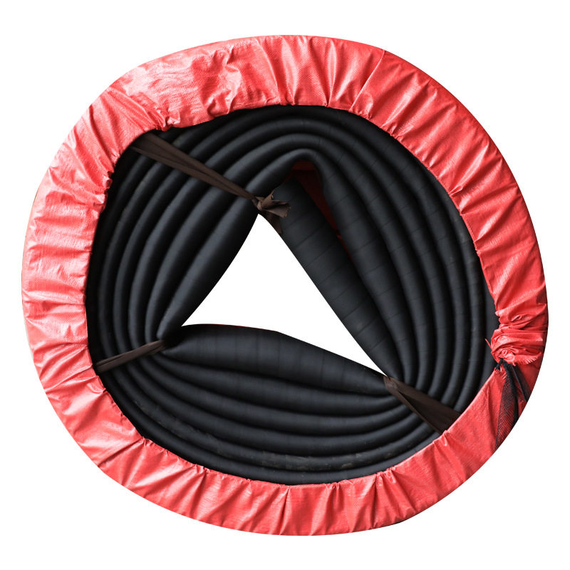 泥浆管黑色夹布橡胶管打桩机专用管输水管软管3456寸6476102