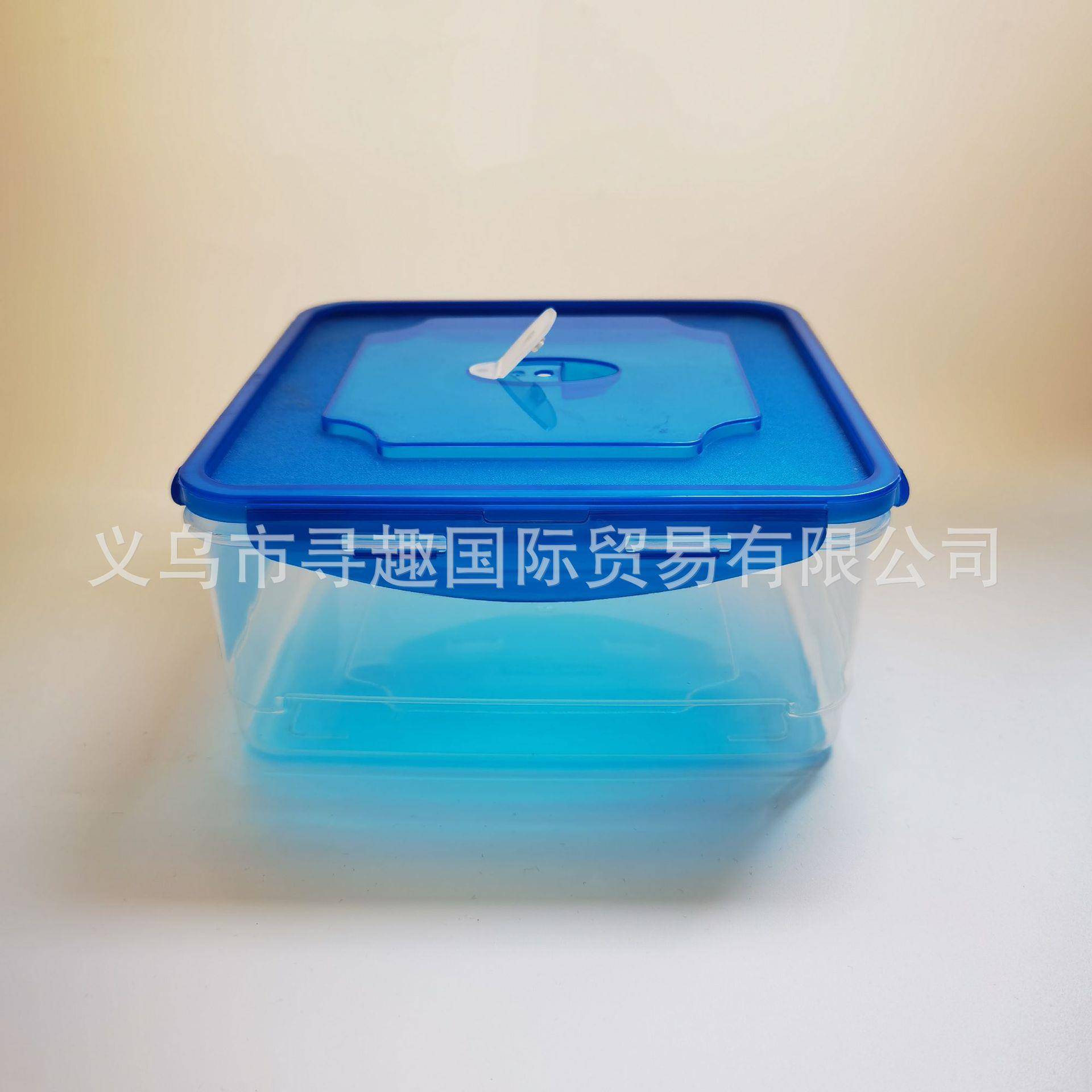 2011五彩正方形保鲜盒冰箱收纳盒一次性餐盒可微波炉饭盒