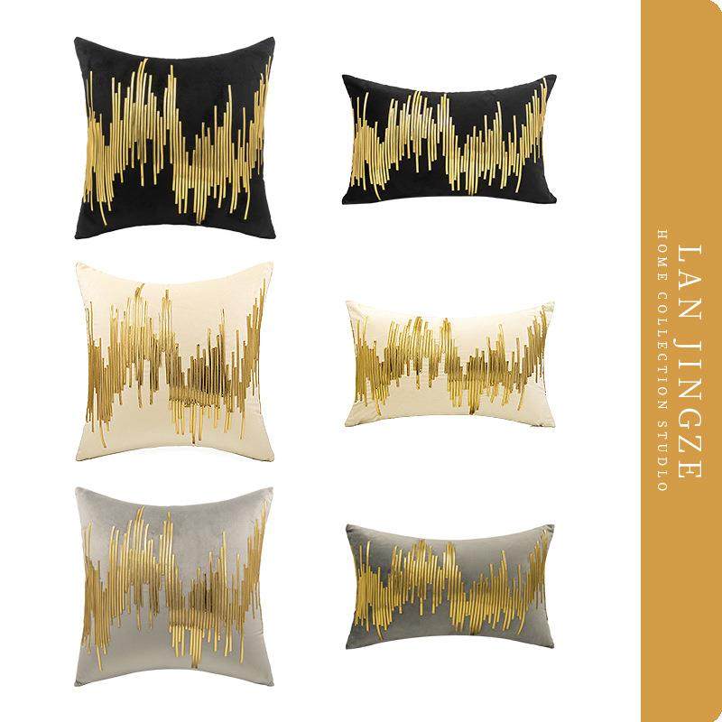 轻奢刺绣抱枕抱枕套床上靠背抱枕套民宿酒店沙发客厅高端靠垫,纺织面料/辅料/配套,纺织机械配件,淘宝优惠券,粉丝福利购,淘宝优惠卷