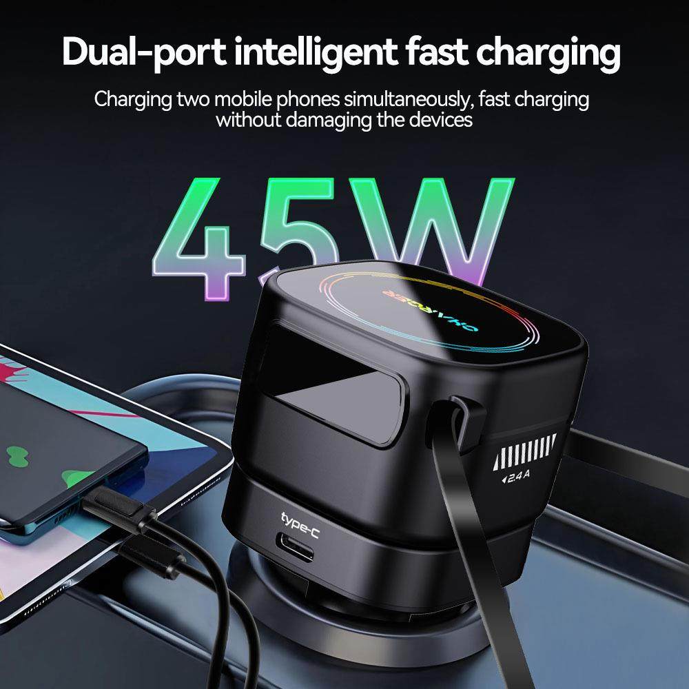 氛围灯车载充电器可破窗支持120W快充伸缩线星空点烟器,纺织面料/辅料/配套,纺织机械配件,淘宝优惠券,粉丝福利购,淘宝优惠卷