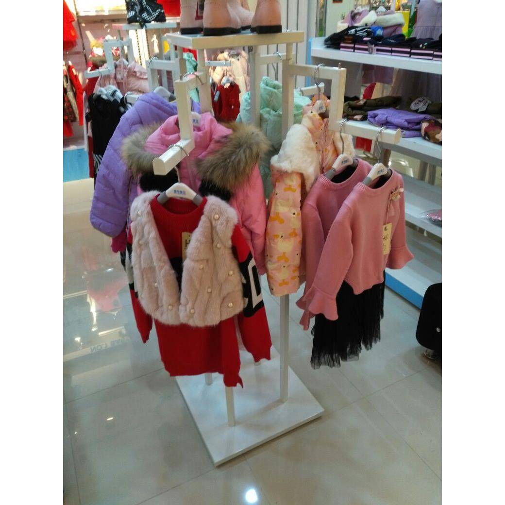 服装店货架男装女装落地展示架童装落地正侧挂四壁展示架多功能
