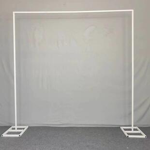 婚庆道具铁艺拆分几何路引架便携式金色方框架子婚礼花架装饰布置