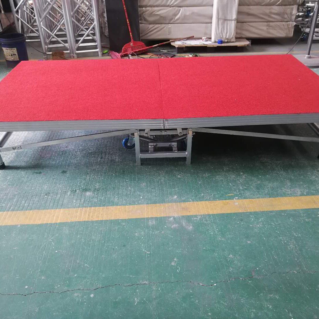 custom款铝合金移动舞台工厂价婚庆聚会卡扣简易安装广东厂价创笙