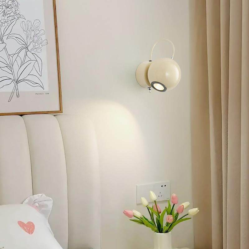 卧室床头小壁灯极简创意奶油风带开关磁吸可旋转门牌阅读墙灯壁灯,收纳整理,烫衣板及配件,淘宝优惠券,粉丝福利购,淘宝优惠卷