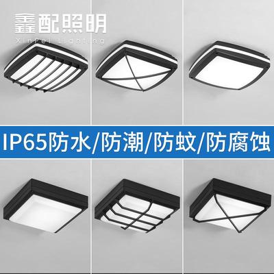 防水户外吸顶灯防虫阳台庭院凉亭入户大门口走廊过道室外房檐顶灯