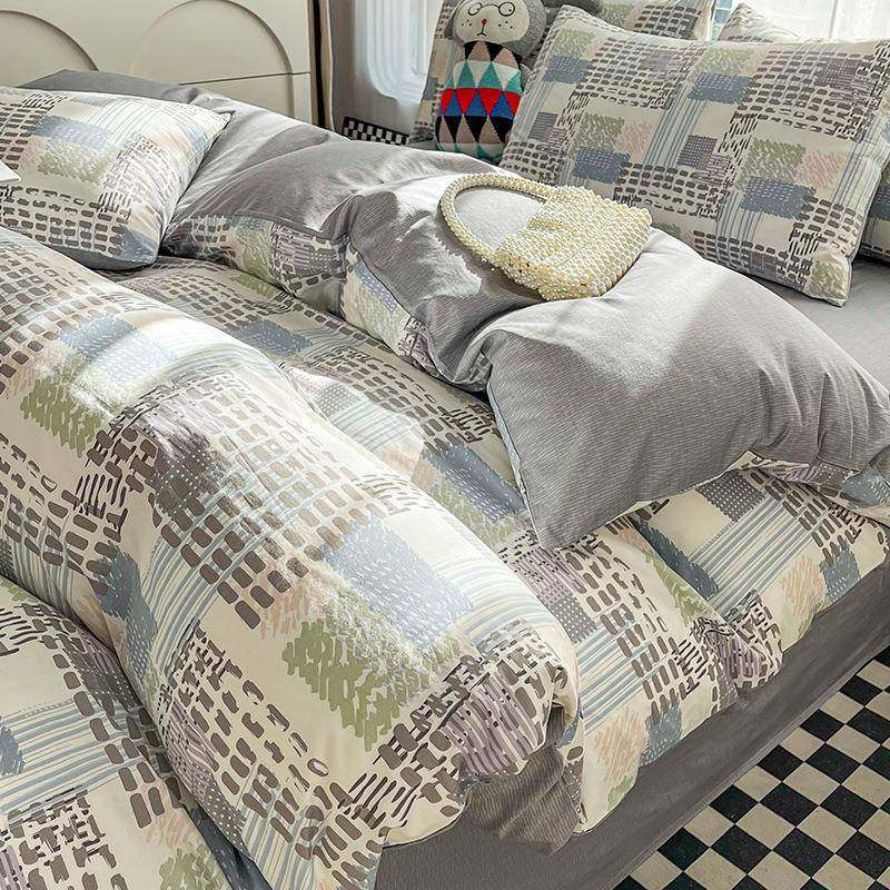 床上四件套全棉北欧风四件套100纯棉春秋床单床笠款单人宿舍套件,机械设备,其他机械设备,淘宝优惠券,粉丝福利购,淘宝优惠卷