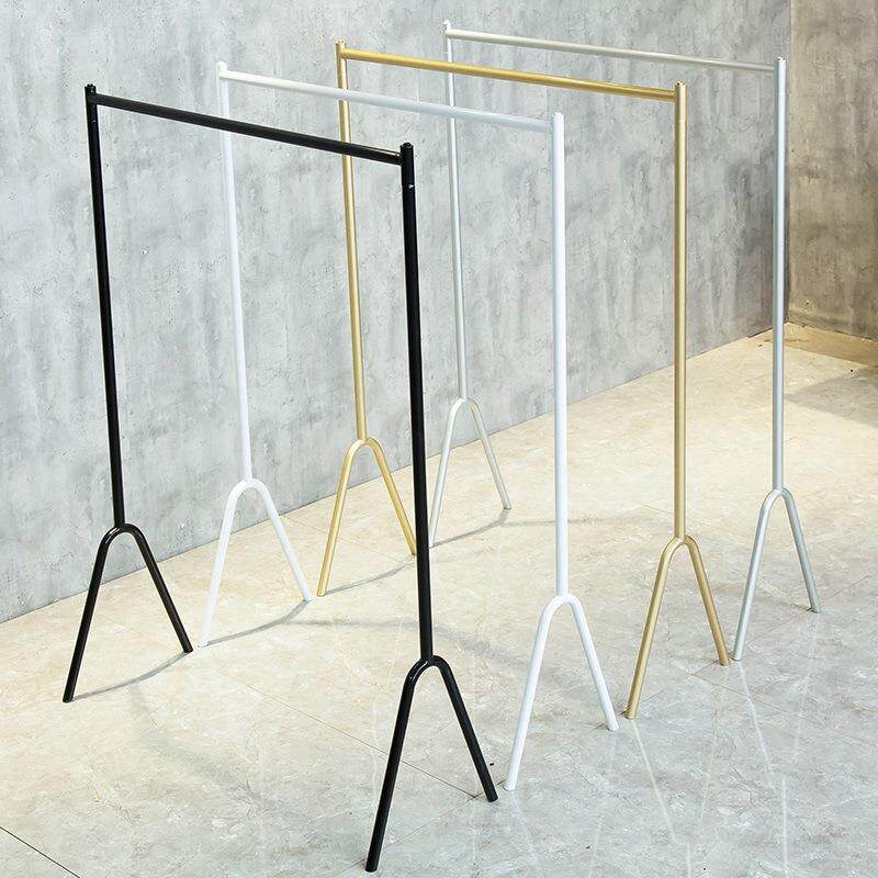 晾衣架落地阳台卧室内外宿舍北欧网红凉晒挂衣架单杆简约衣服架子