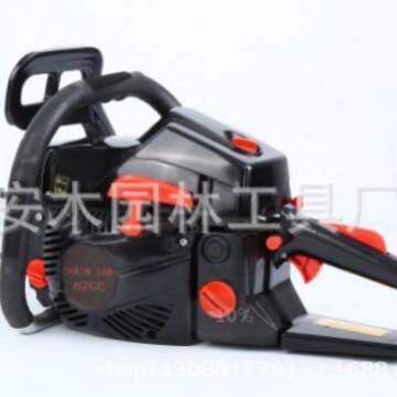 安木汽油链锯58CC20寸导板外贸链条锯园林锯全黑多功能锯