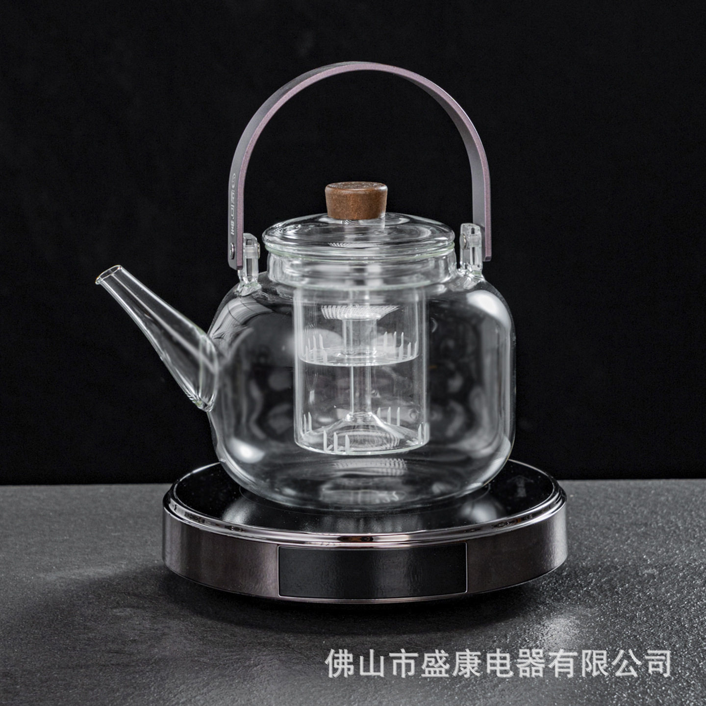 康米电陶炉超薄静音智能控温家用烧水煮茶炉玻璃壶铁壶通用蒸茶器