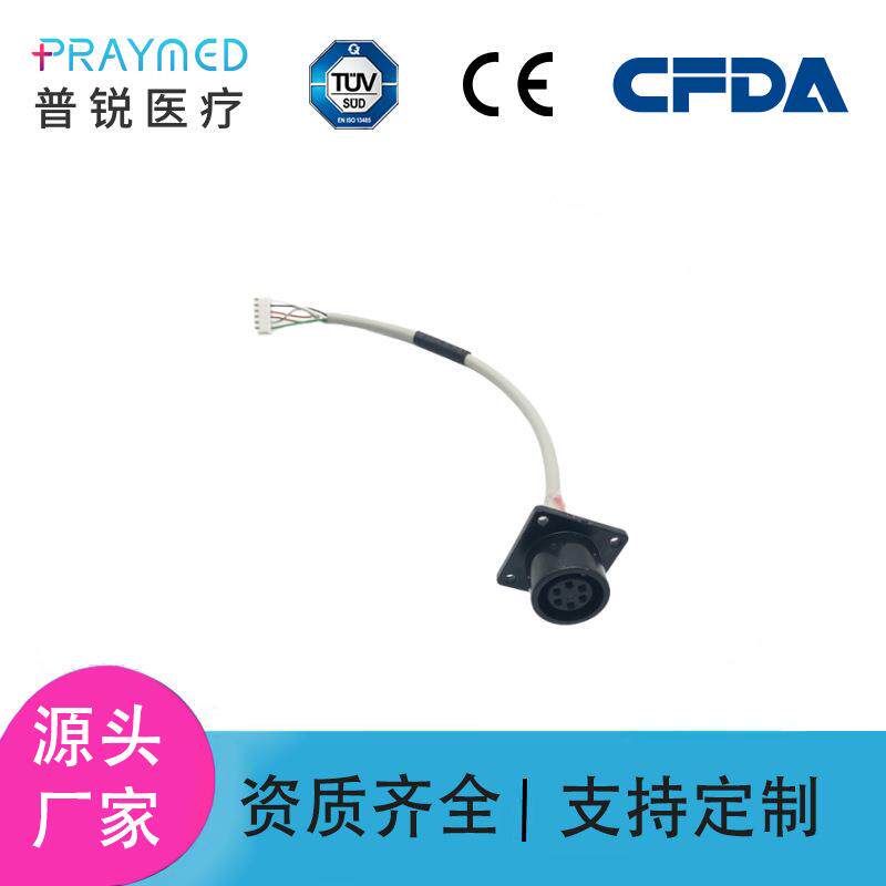 适用于迈瑞理邦监护仪心电导联线通用6PIN心电母座维修线