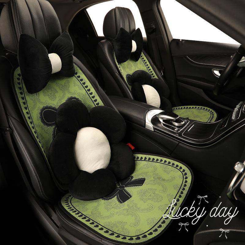 汽车坐垫座垫山茶花女神夏季透气舒适豪华四季通用11车内坐垫,收纳整理,烫衣板及配件,淘宝优惠券,粉丝福利购,淘宝优惠卷