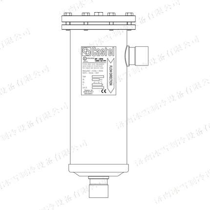 Castel卡士妥干燥过滤器4412/17B,盲盖,固体滤芯可换,钢接头