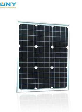 单晶铝框太阳能电池板50w带A级PERC太阳能电池