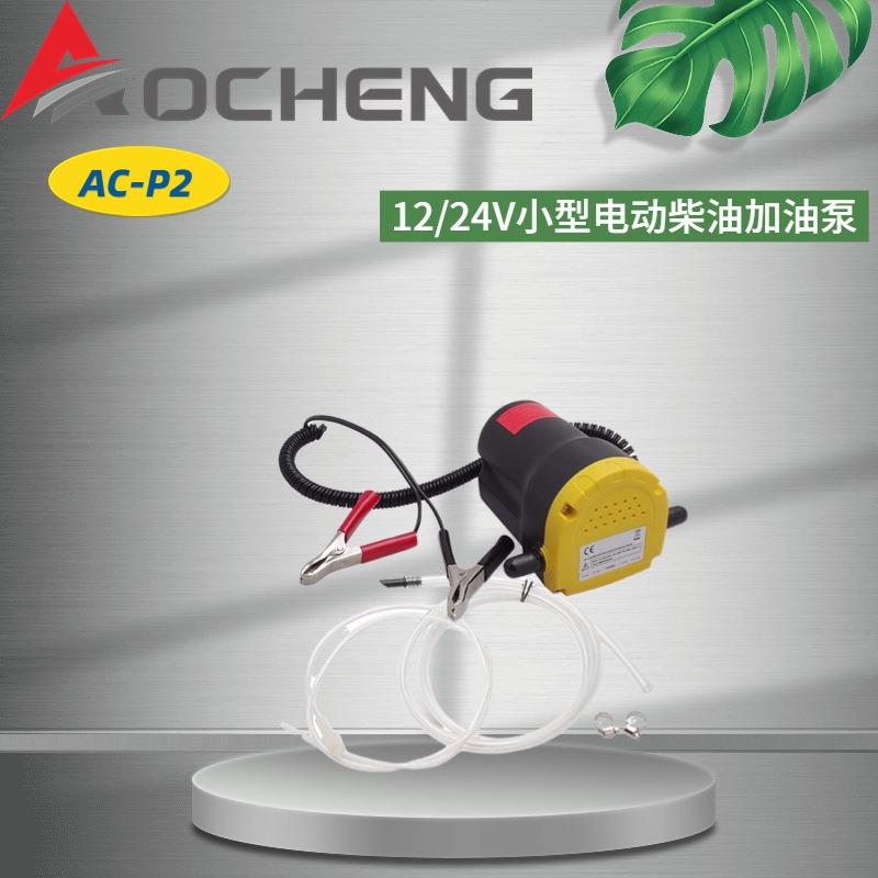 车载燃油泵12/24V电动柴油加油泵小型抽机油汽车换机油齿轮泵