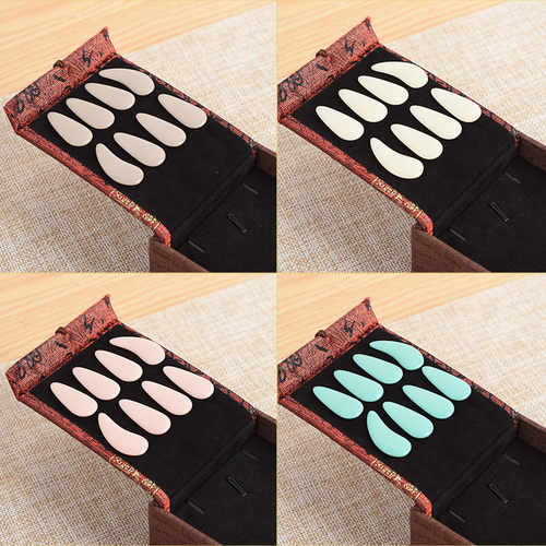 八音古筝指甲双面弧儿童成人专业摇指演奏级初学者小中号薄款义甲