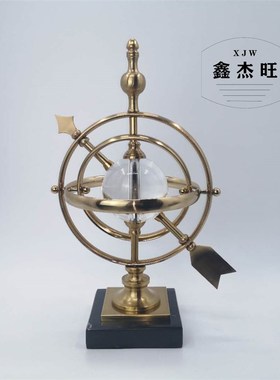 欧式水晶玻璃地球仪摆件家居饰品创意客厅书房酒柜办公室桌面摆设