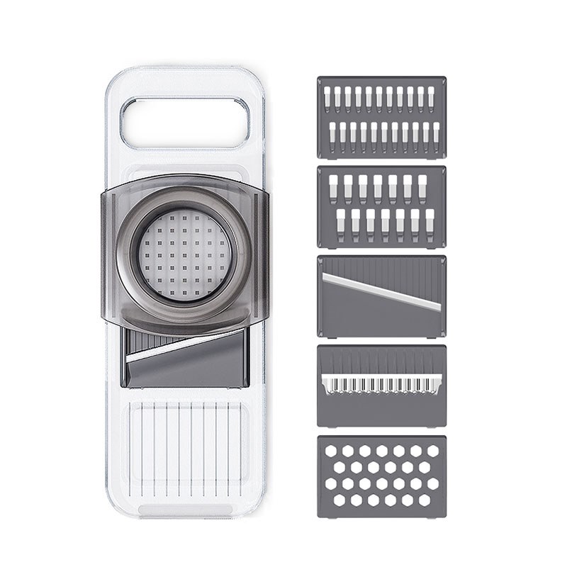 宜卡迷你家用简约透明多功能擦丝器切菜器切片器刨丝器切丝器2